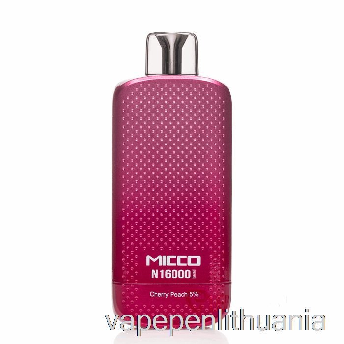 Horizontalech Micco N16000 Vienkartinis Vyšnių Persikų Vape Skystis